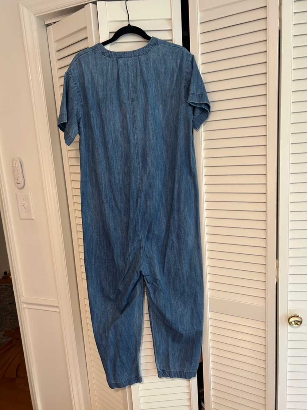 Ilana Kohn Light Blue Denim Short-Sleeve Jumpsuit - Picture 3 of 3